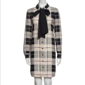 Kate Spade NY Plaid Knee-Length Shirt Dress